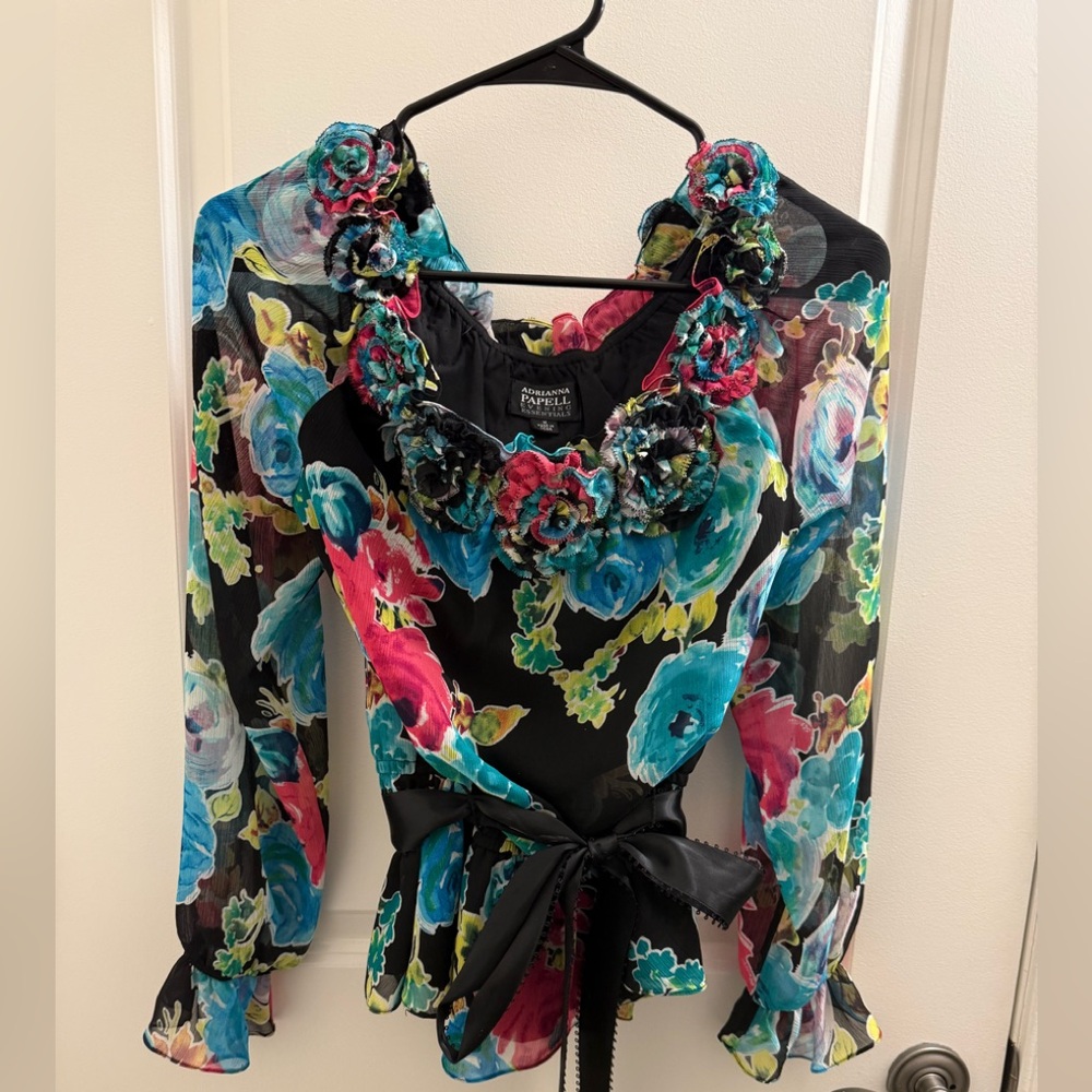 Adrianna Papell flowered top